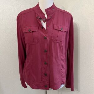 Torrid Dark Pink Utility Jacket